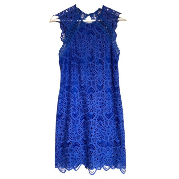 Like NEW Blue Lace Dress - Picture 1 of 5